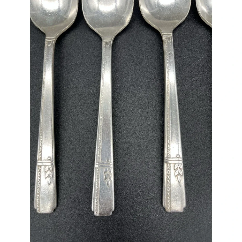 Grenoble Silverplate Teaspoon Set 6 Pieces Circa 1938 Oneida Silver
